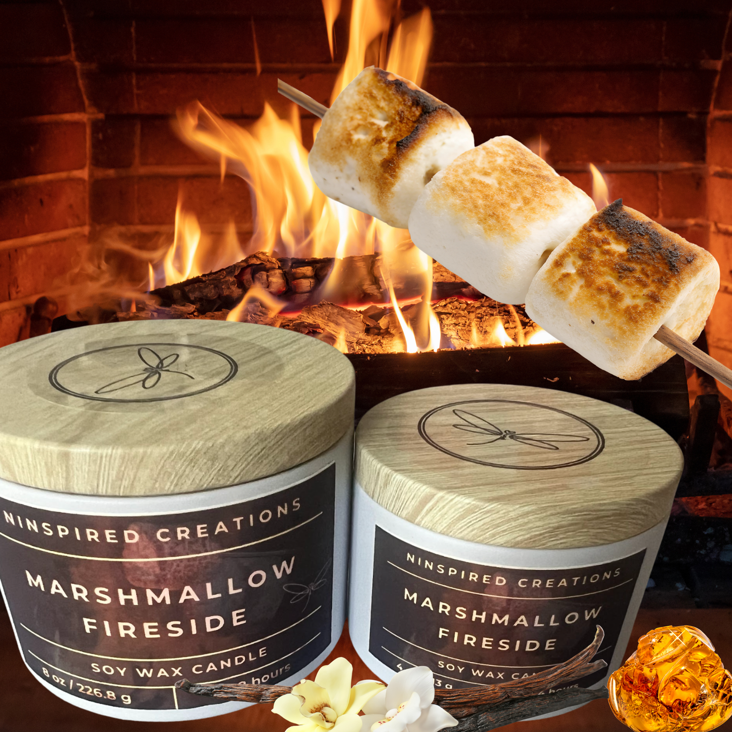 Soy Candle- Marshmallow Fireside