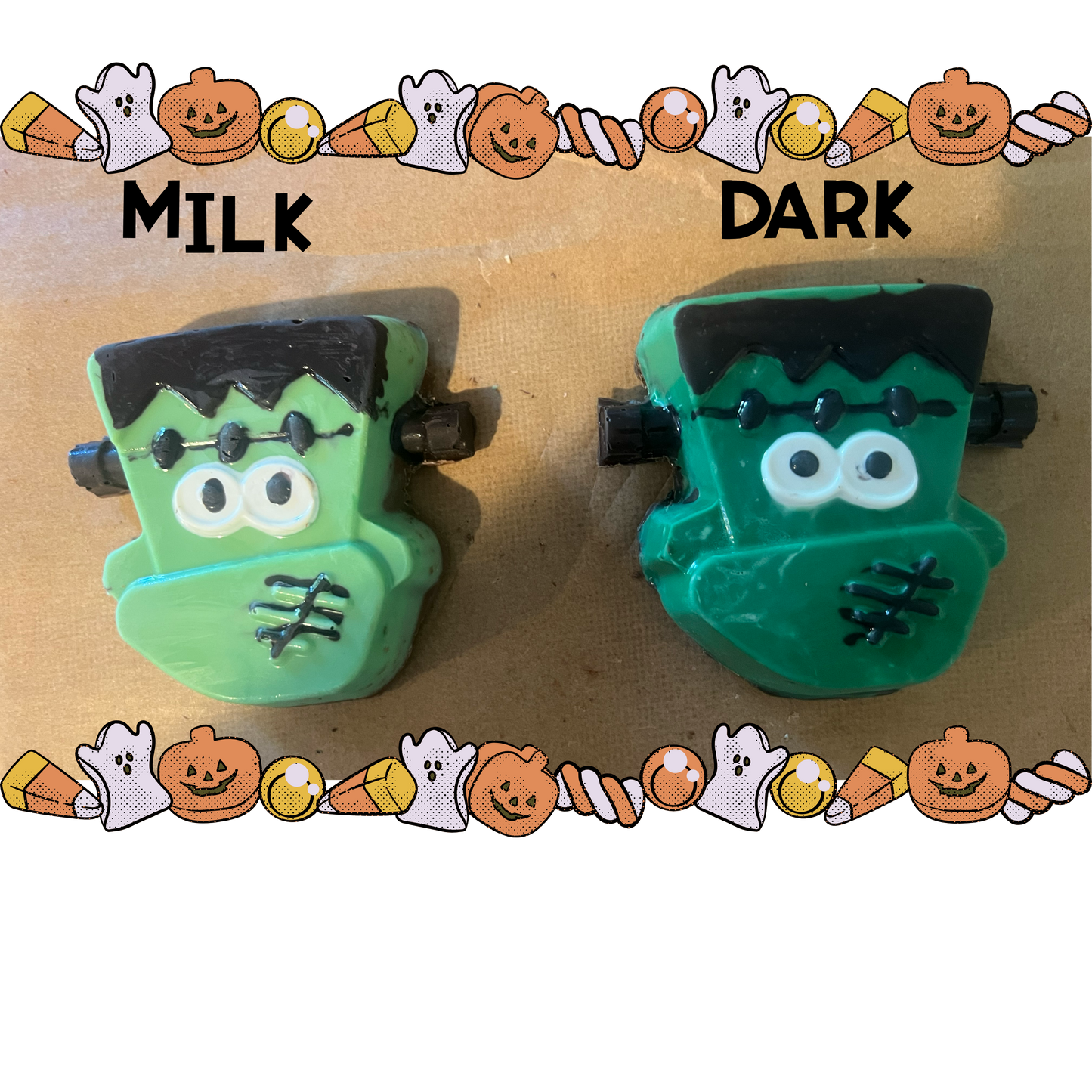 Frankie's Sweet Creation- Frankenstein Dubai Chocolate Bars