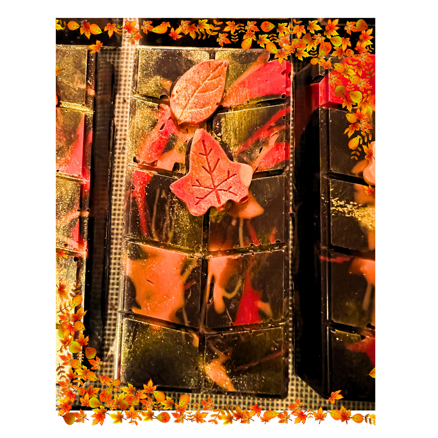 Fall Inspired Dubai Chocolate Bars- Medium or Large Bars
