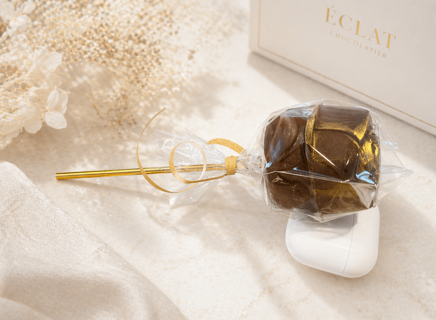 Chocolate Marshmallow Rose Vase (6 Count) -Optional Strawberry Add-On - Local Pickup Only