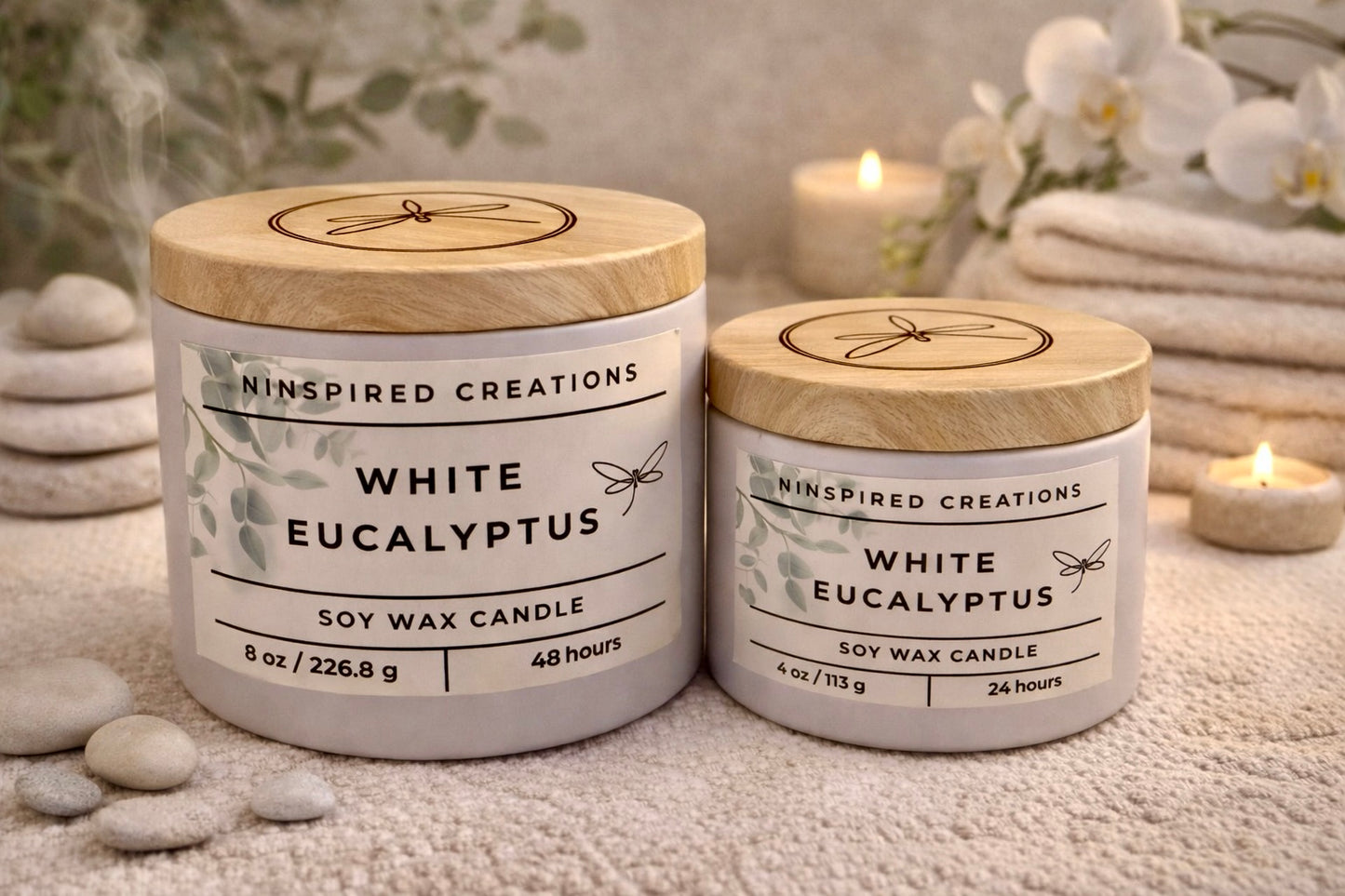 Soy Candle- White Eucalyptus