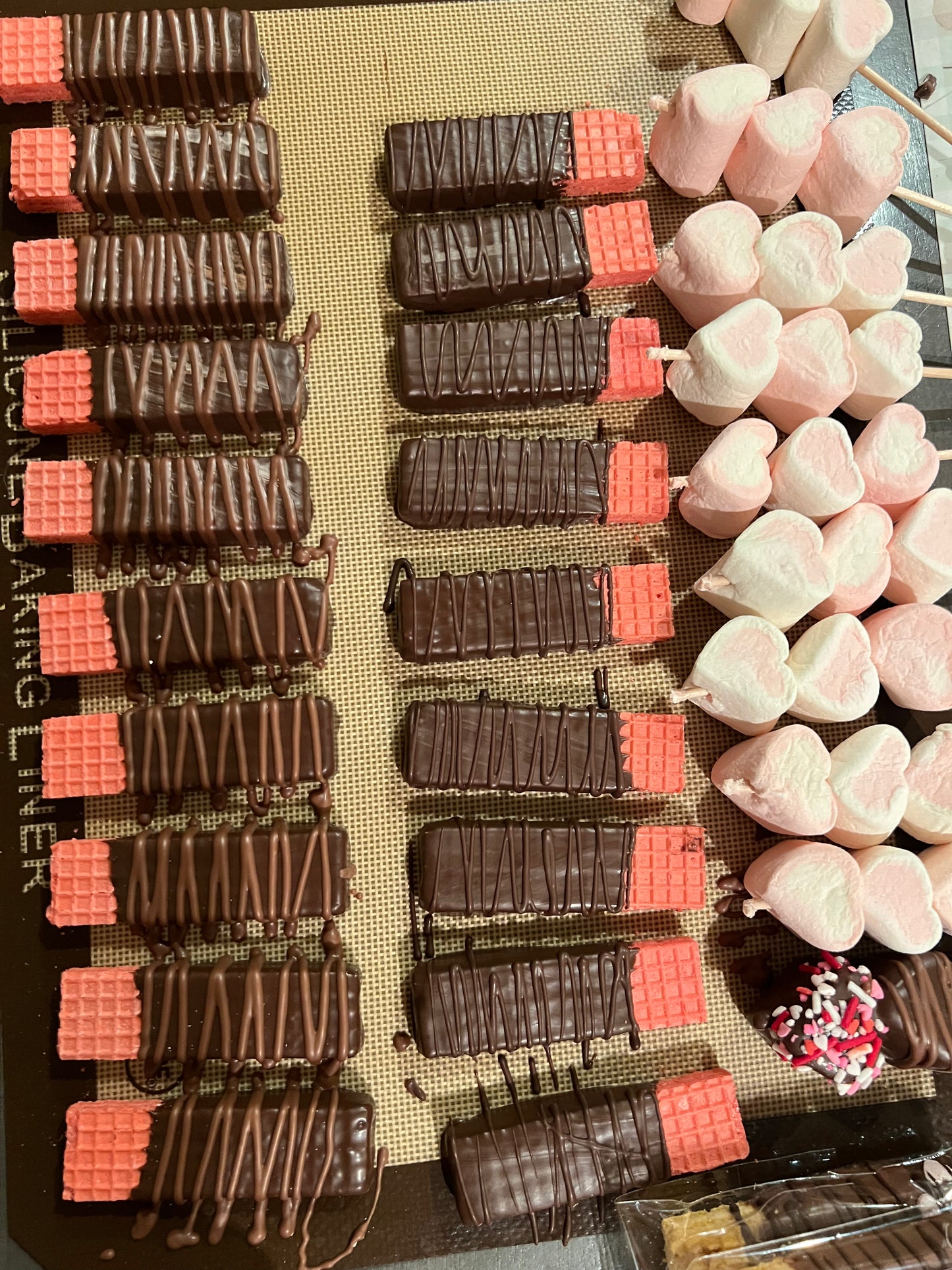 Chocolate Dipped Wafer Cookies