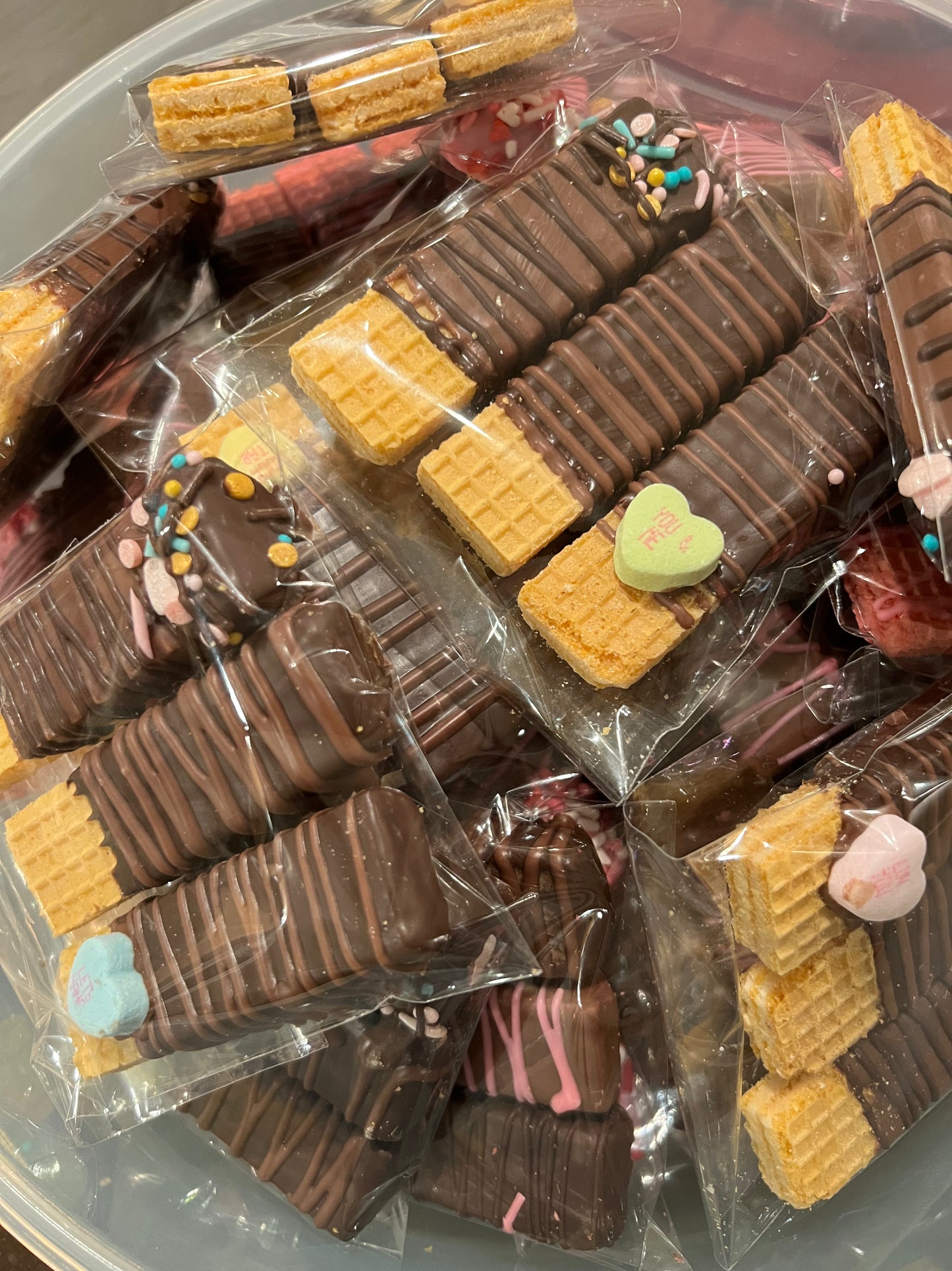 Chocolate Dipped Wafer Cookies
