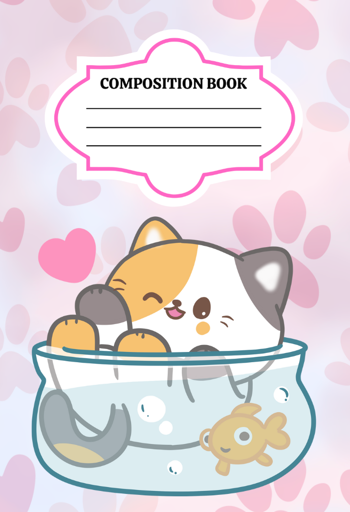 Cat in a Fish Bowl Composition Notebook