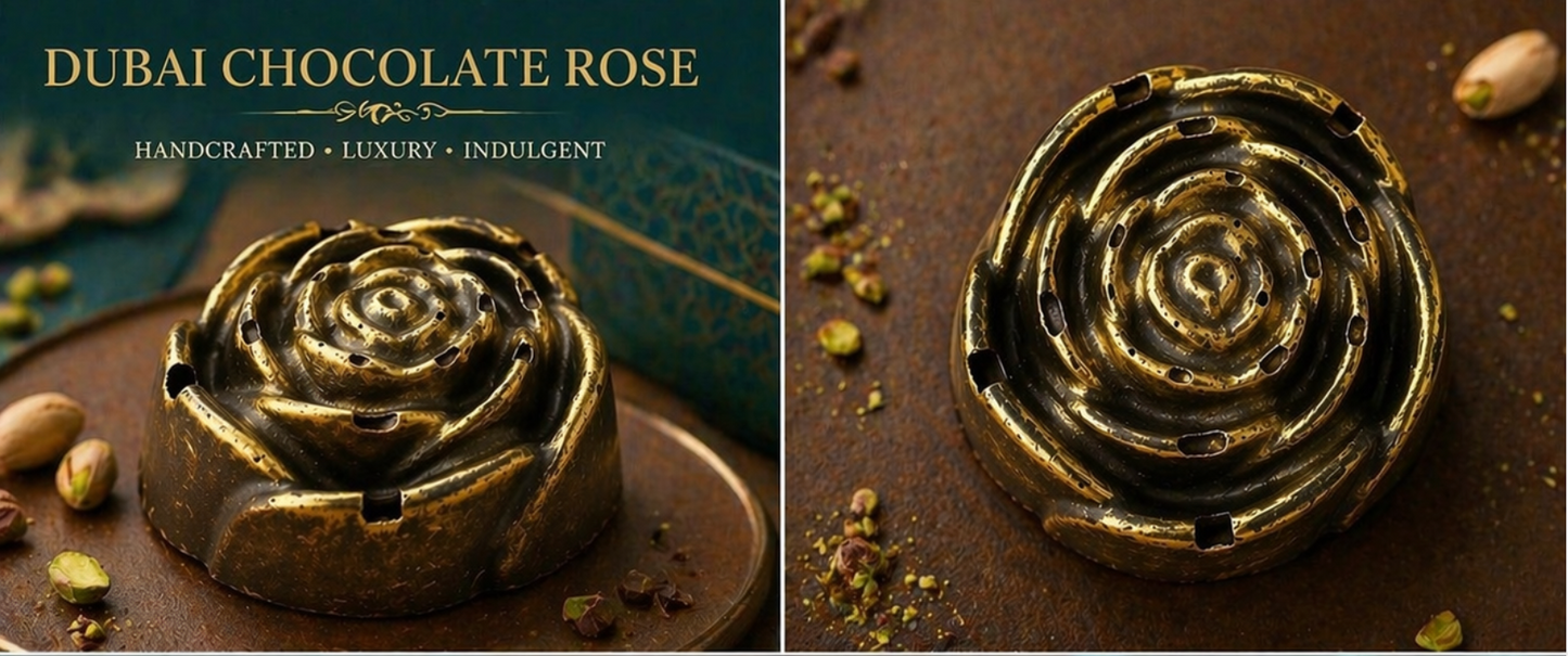 Mother's Day Rose Dubai Chocolates- 3 pack