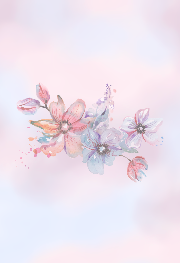 Husky and Flowers Design -Composition Notebook