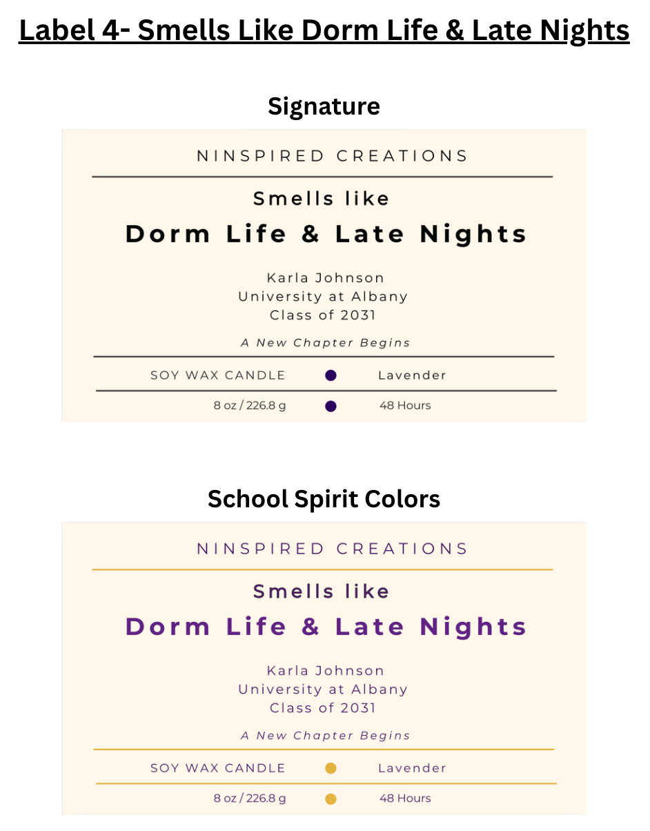 College Commitment - Personalized Soy Candle