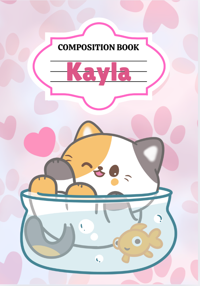Personalized Decorative Composition Notebooks