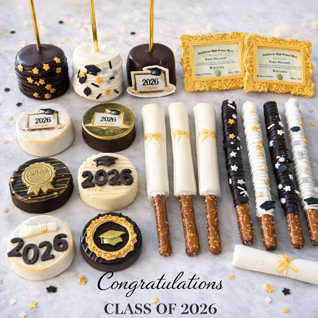 Edible Gold Diploma Frame Add-On | Graduation Treat Upgrade