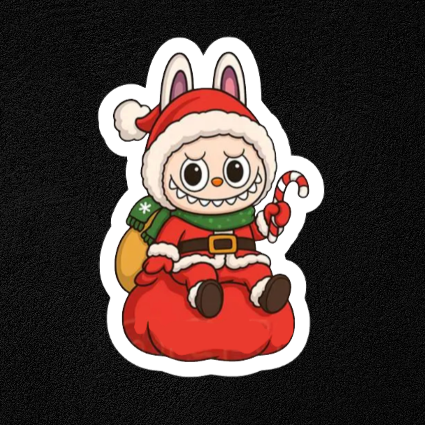 Labubu Santa Collection- Waterproof Vinyl Stickers