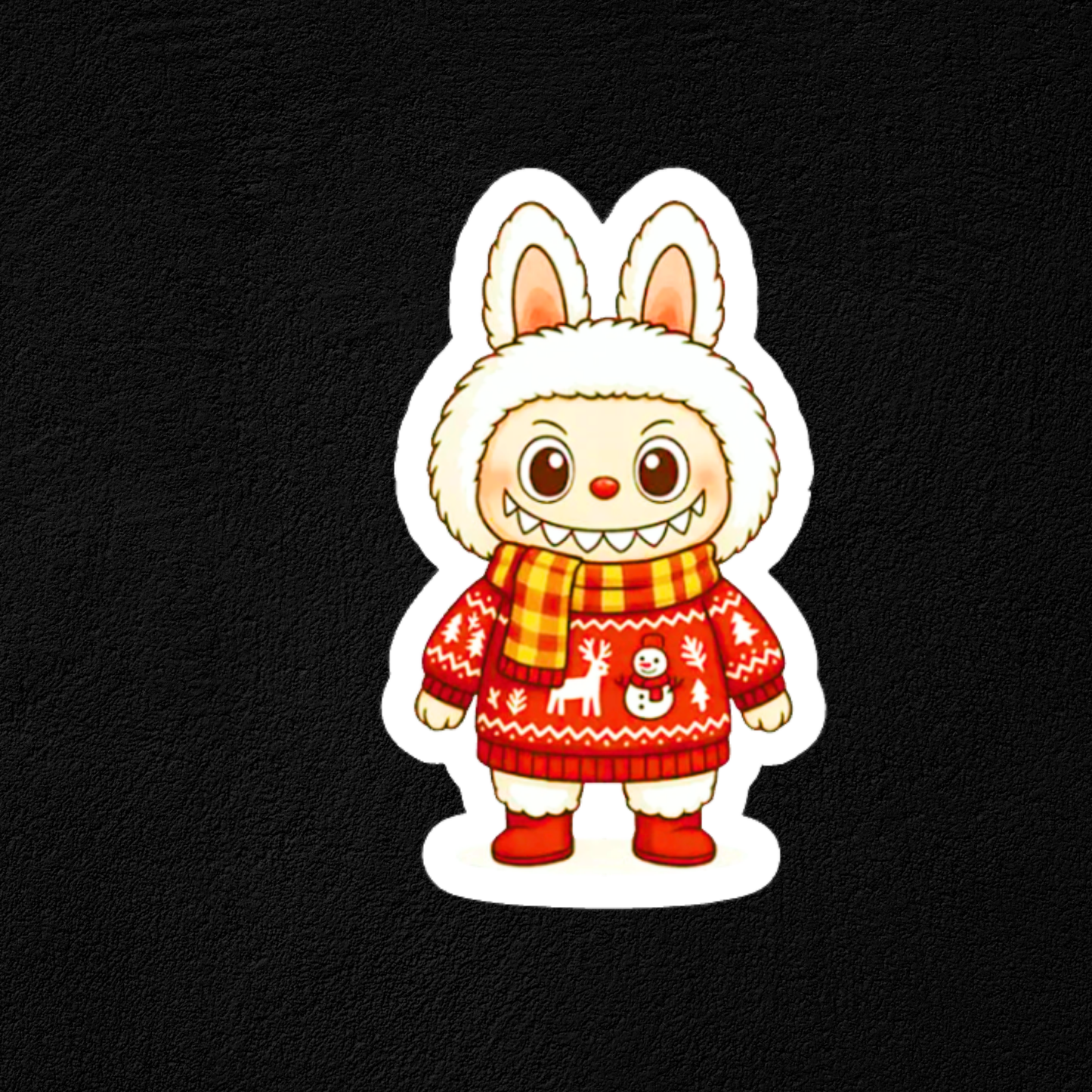 Labubu Sweater Collection -Waterproof Vinyl Sticker