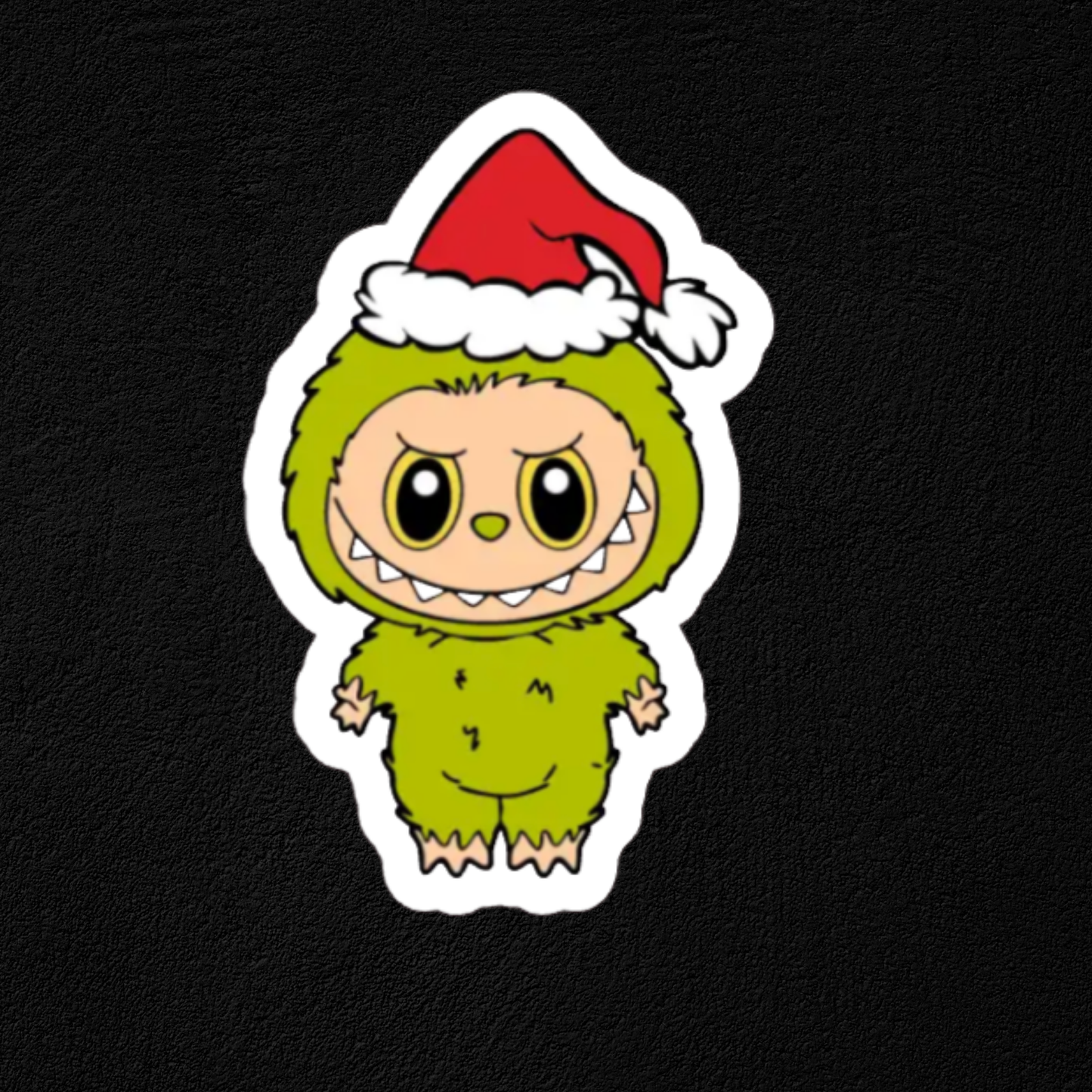 Labubu Grinch Collection - Waterproof Vinyl Stickers