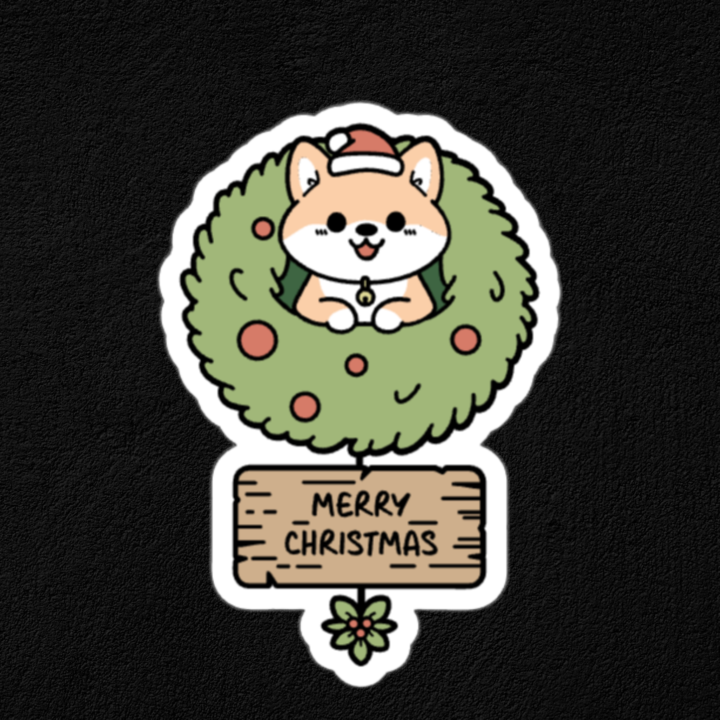 The Wreath Collection- Waterproof Vinyl Stickers