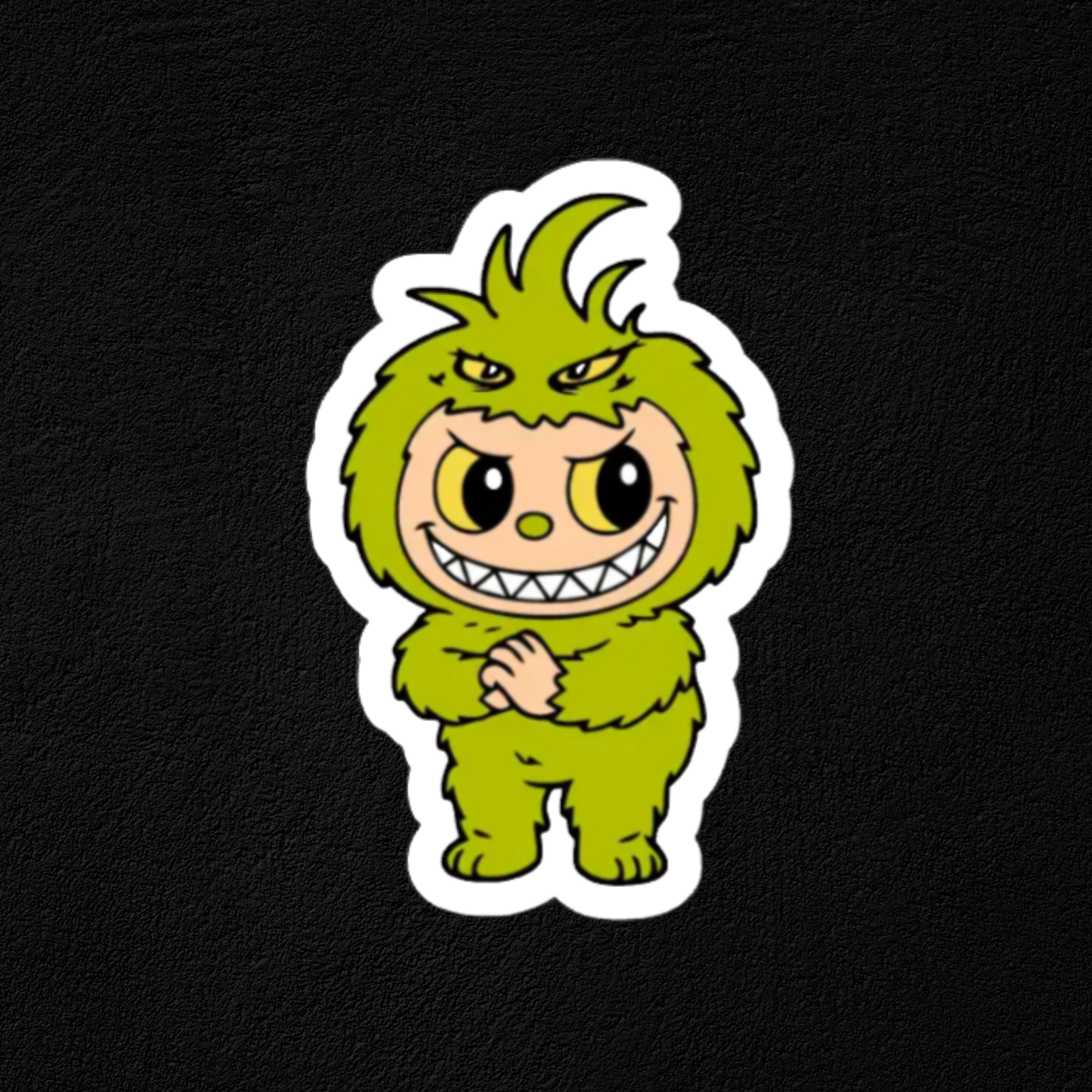Labubu Grinch Collection - Waterproof Vinyl Stickers