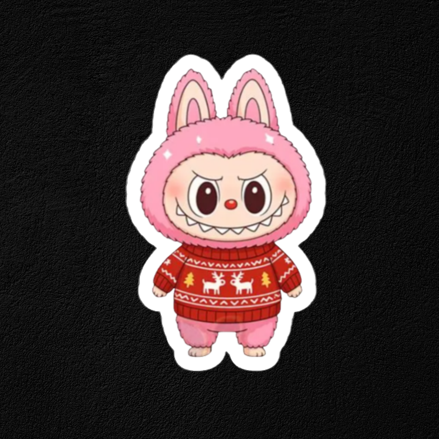 Labubu Sweater Collection -Waterproof Vinyl Sticker