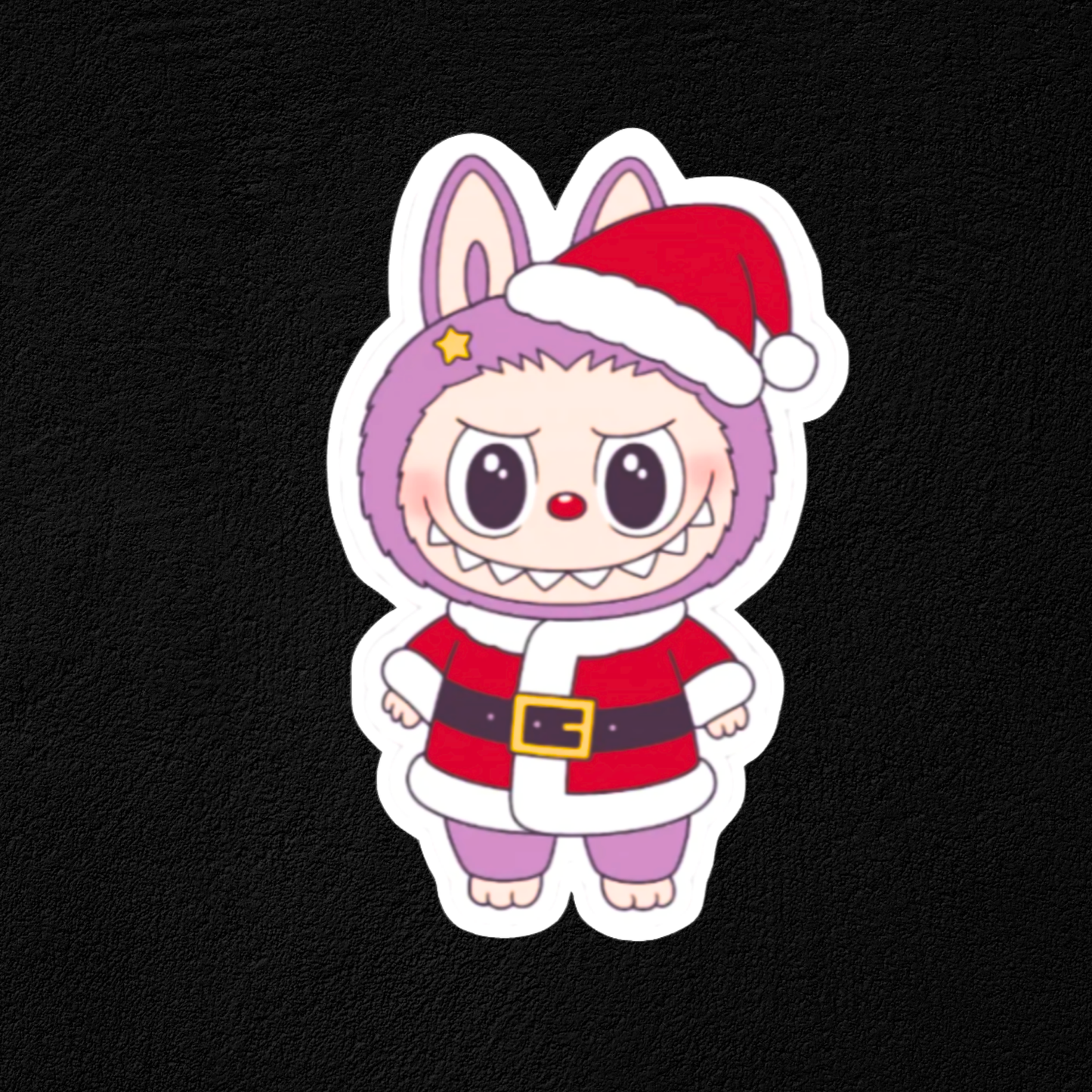 Labubu Santa Collection- Waterproof Vinyl Stickers
