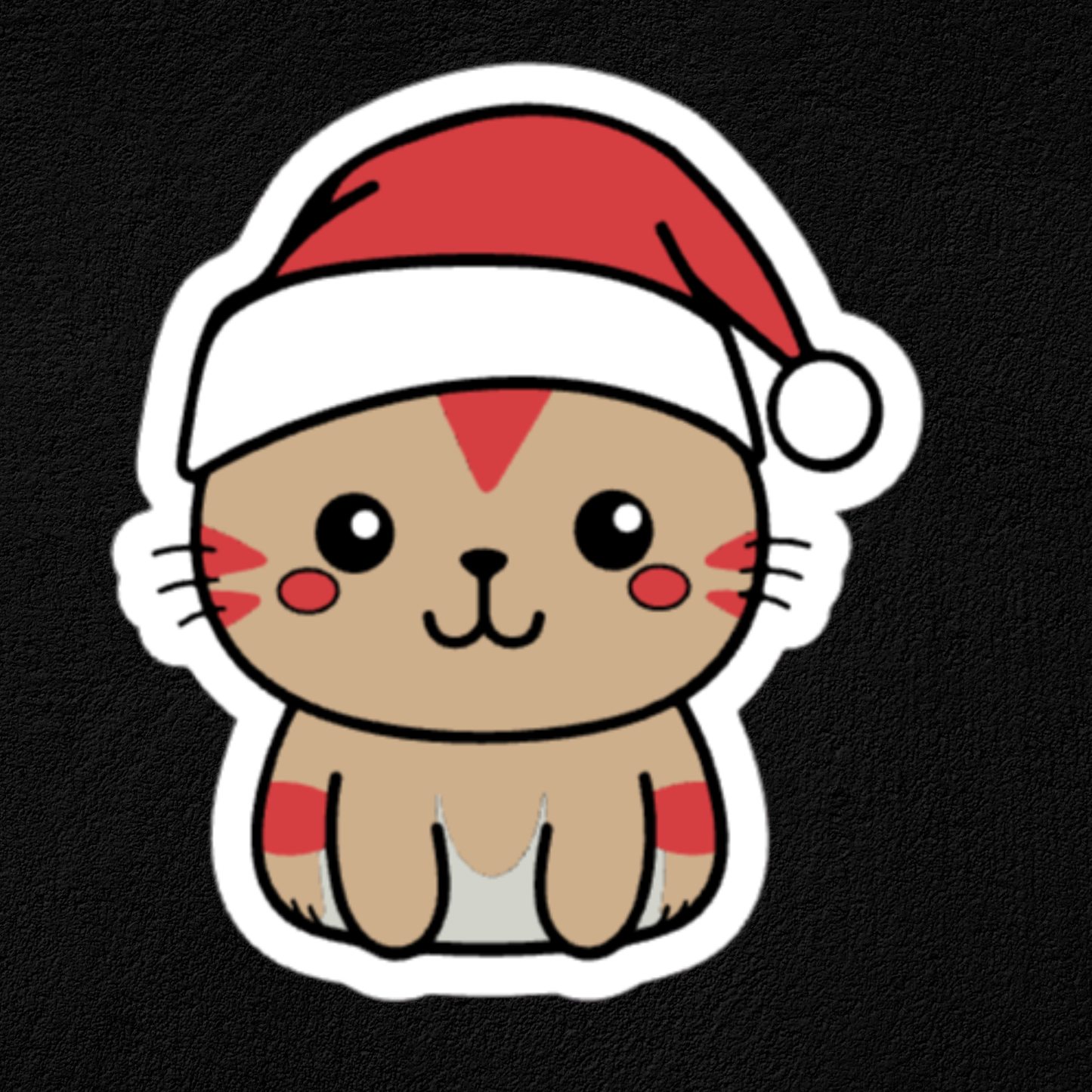 Santa's Furry Helpers Collection- Waterproof Vinyl Stickers
