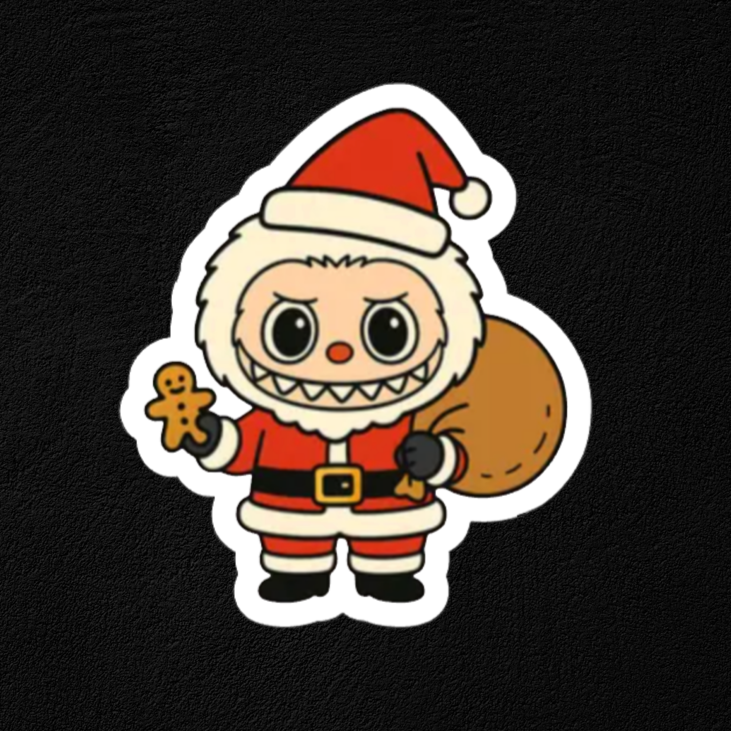 Labubu Santa Collection- Waterproof Vinyl Stickers