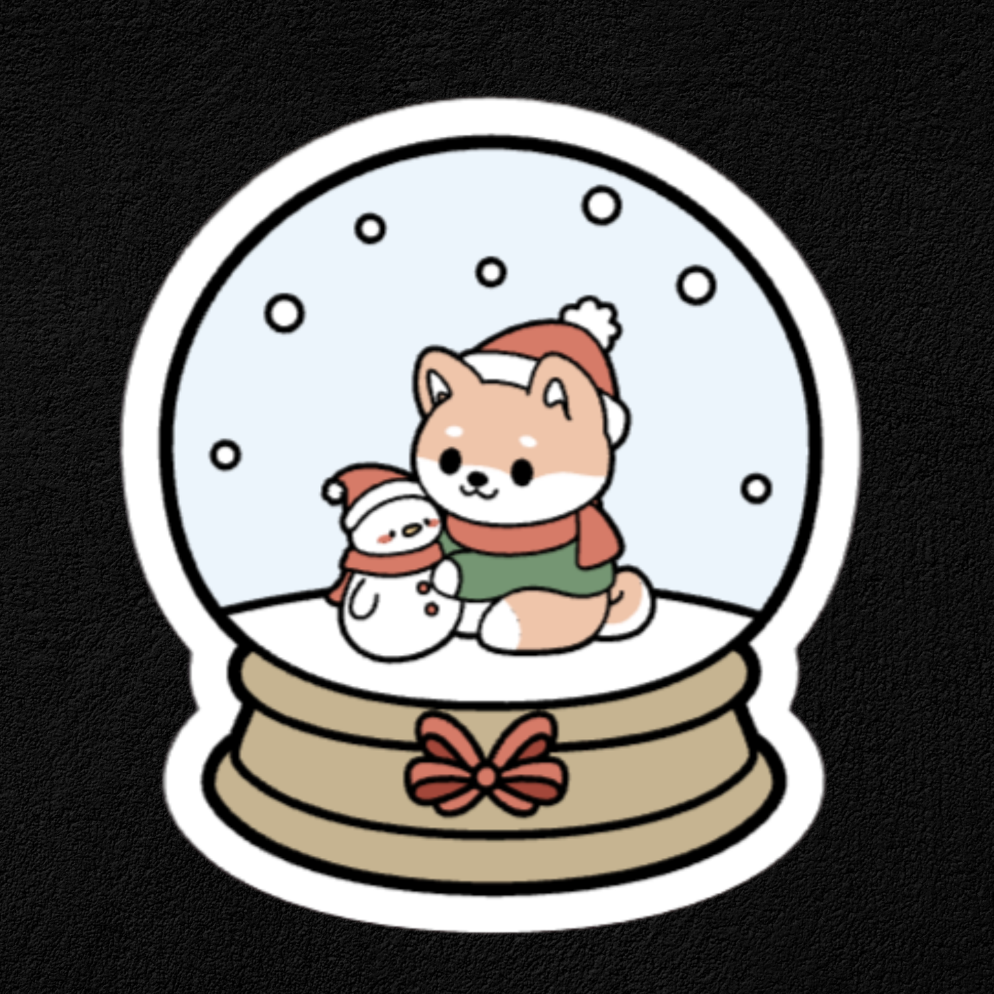 Snow Globe Collection- Waterproof Vinyl Stickers
