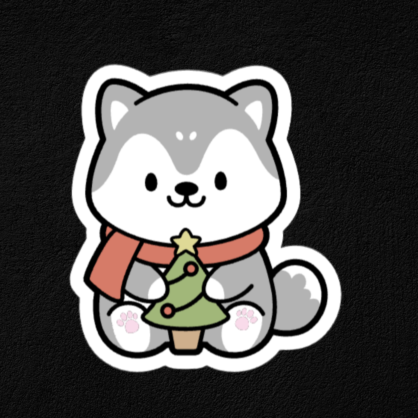 Holiday Furry Fun Collection- Waterproof Vinyl Stickers