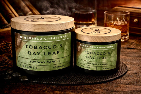 Soy Candle- Tobacco & Bay Leaf