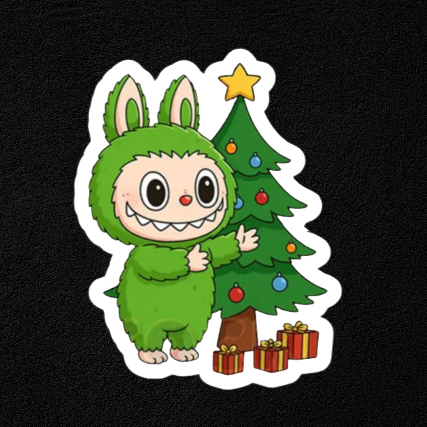 Labubu Christmas Collection- Waterproof Vinyl Stickers