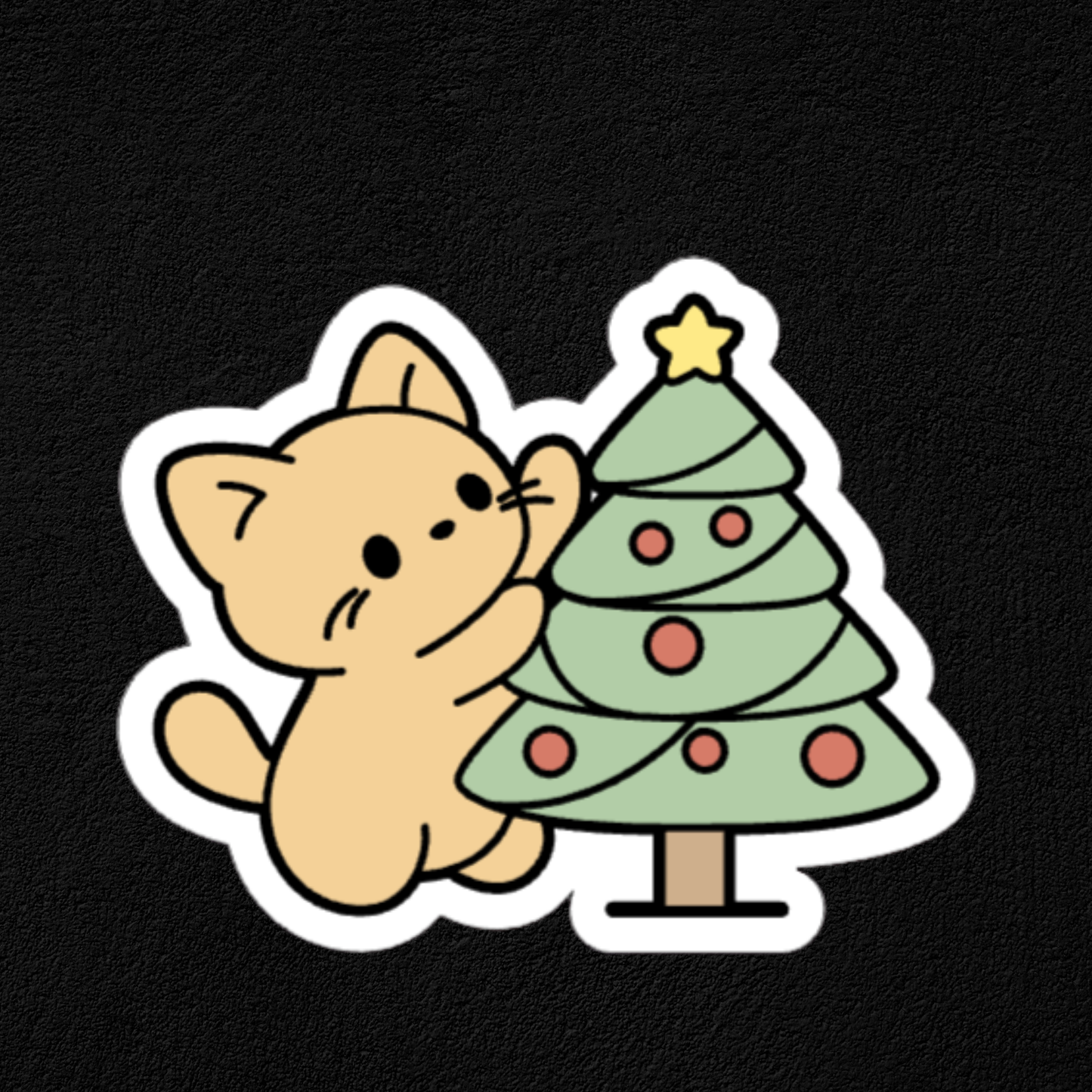 Cats and Trees Collection- Waterproof Vinyl Stickers