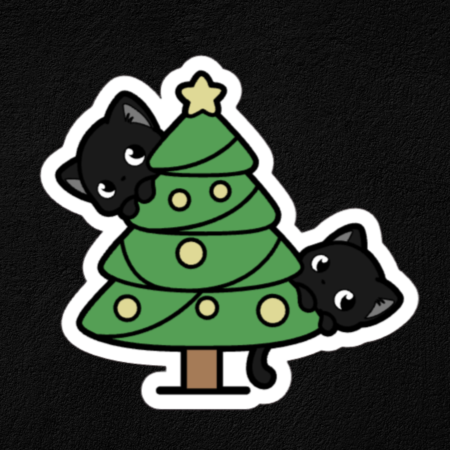 Cats and Trees Collection- Waterproof Vinyl Stickers