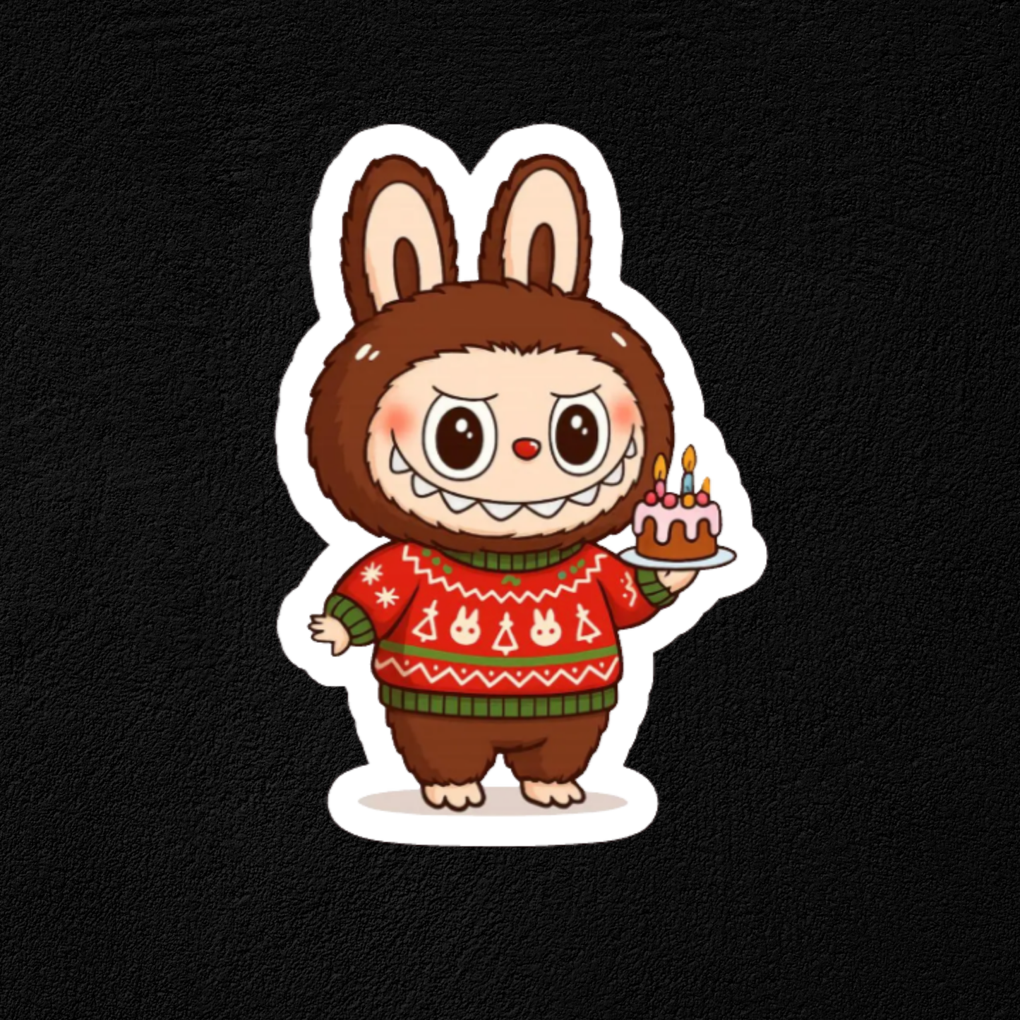Labubu Sweater Collection -Waterproof Vinyl Sticker