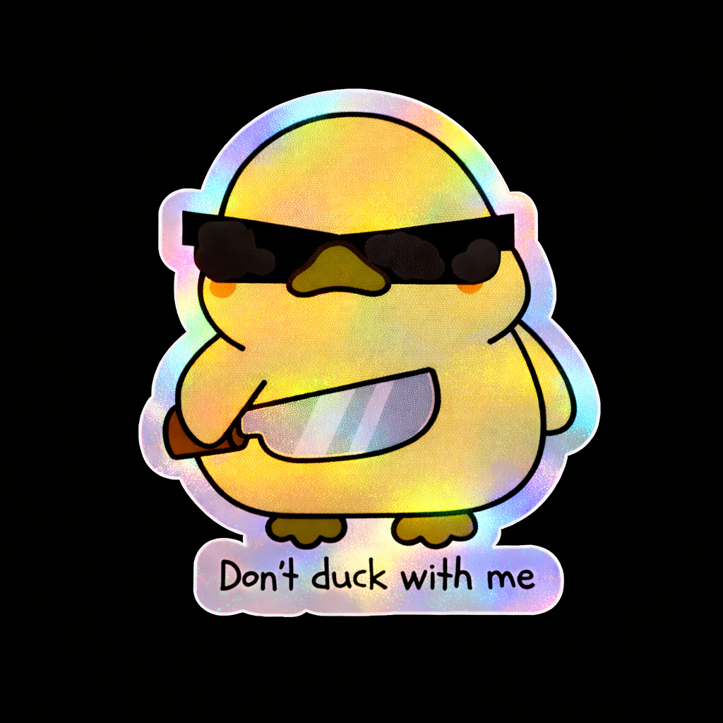 Naughty Duck Collection -Waterproof Vinyl Sticker
