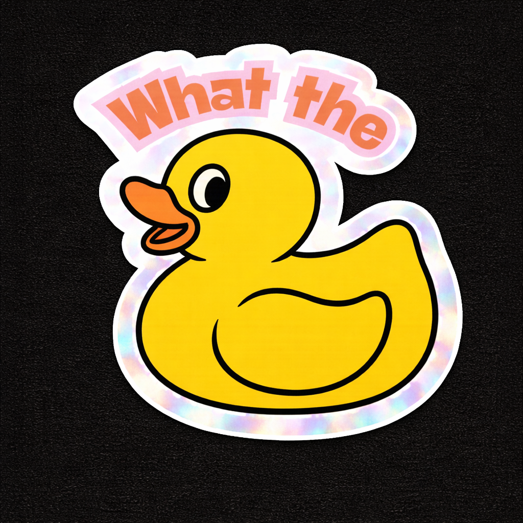 Naughty Duck Collection -Waterproof Vinyl Sticker