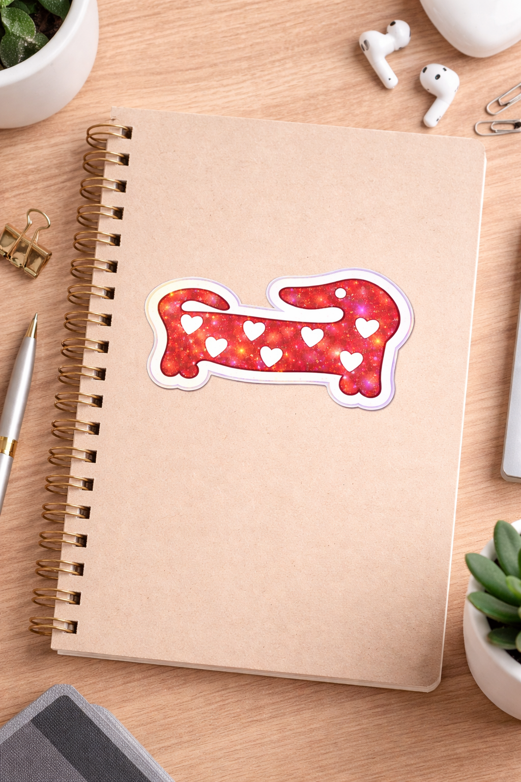 Dachsund Heart Sticker
