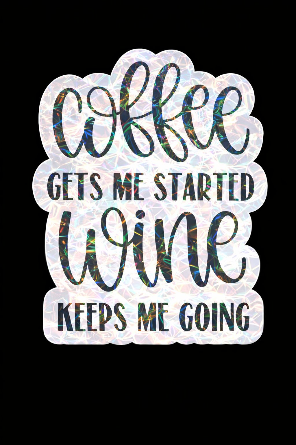 Coffee Wine Sticker