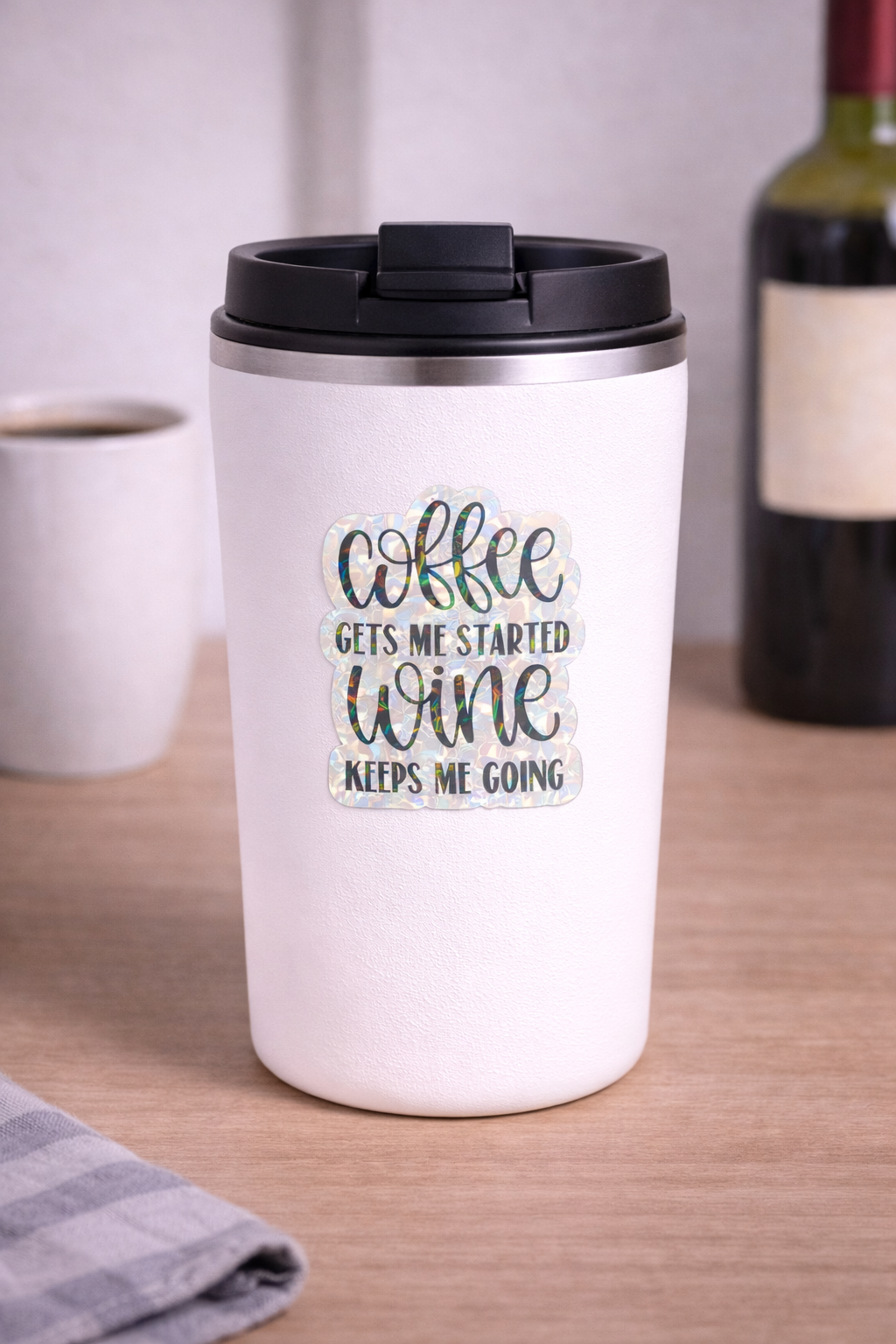 Coffee Wine Sticker