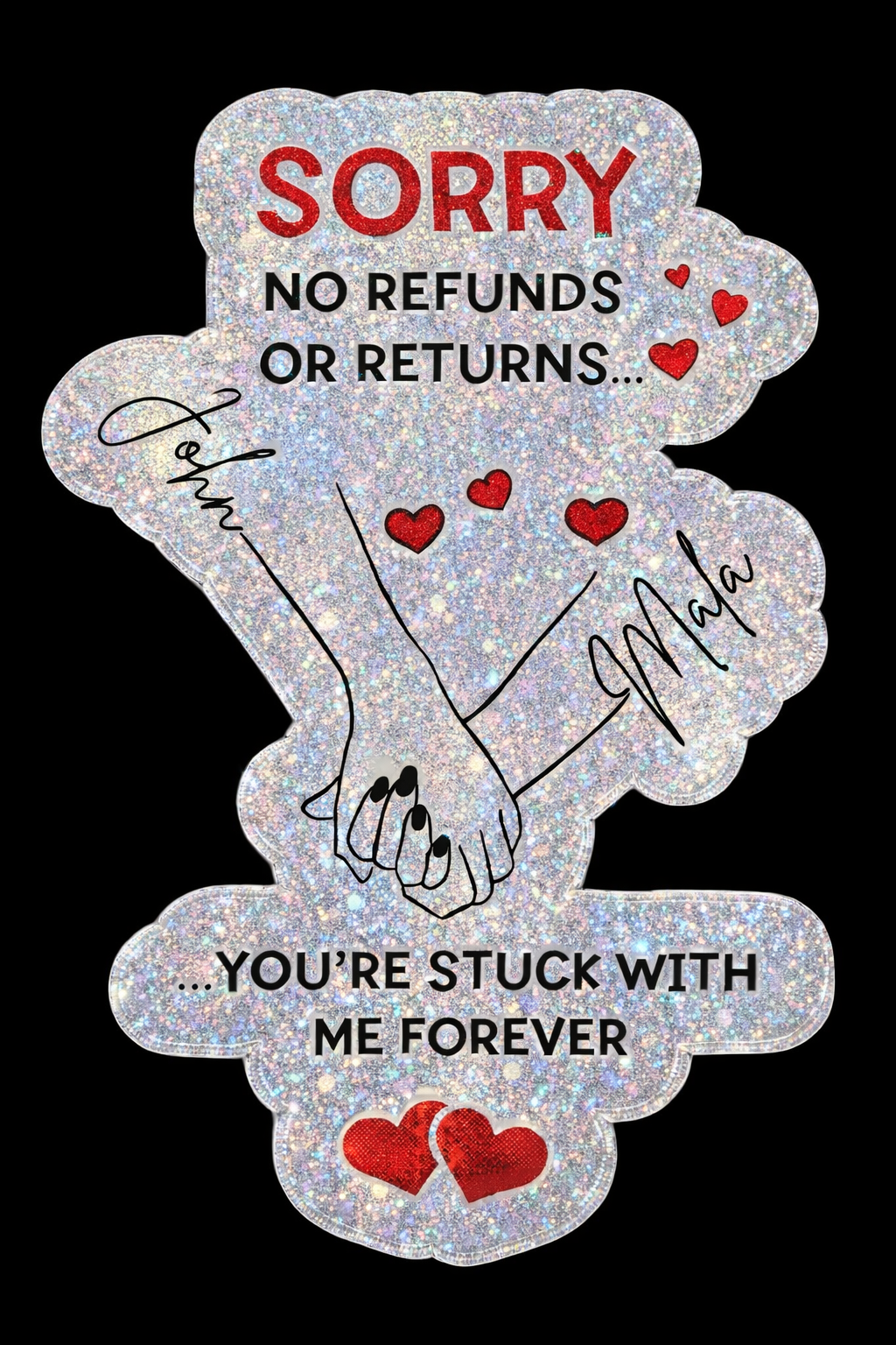 Personalized Stuck with Me Valentine's Day Sticker