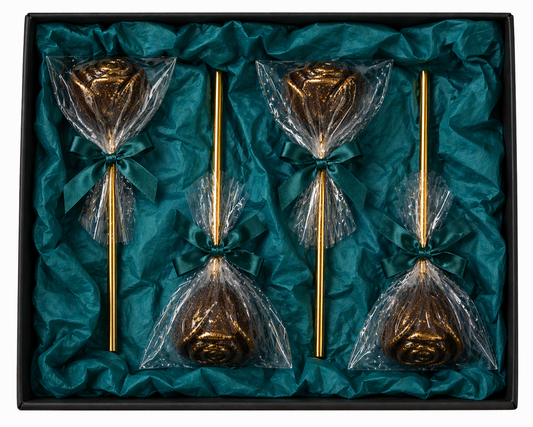 Chocolate Dipped Jumbo Marshmallow Roses -4 / 6