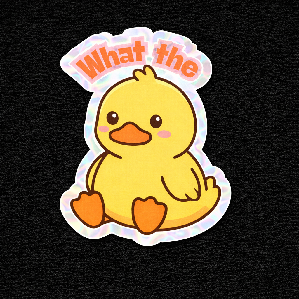 Naughty Duck Collection -Waterproof Vinyl Sticker