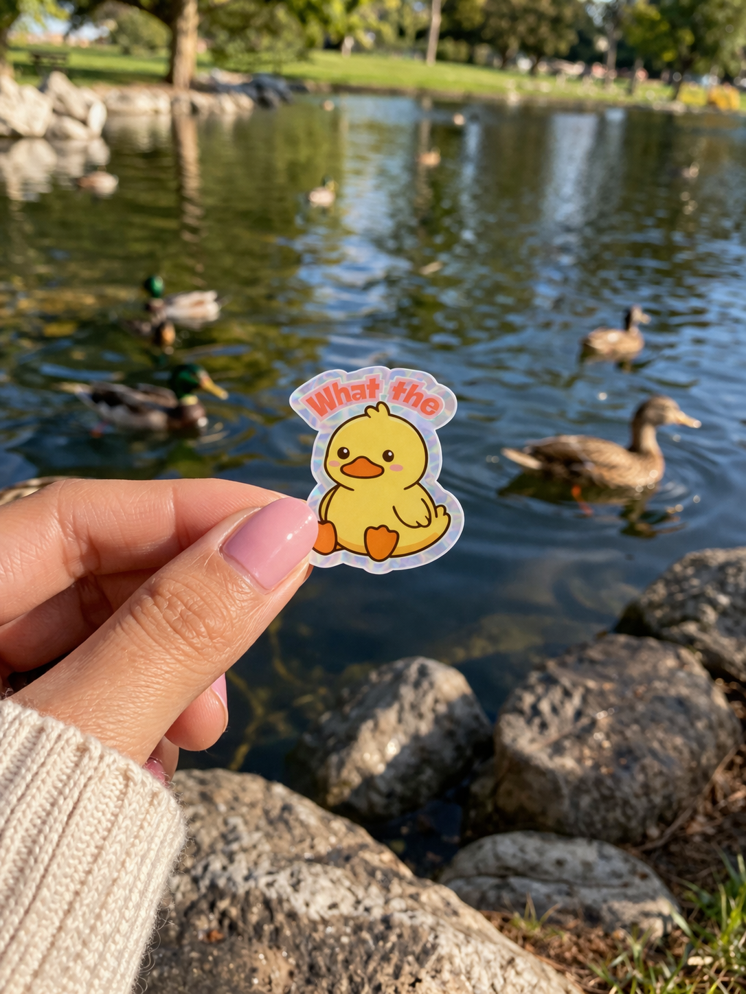 Naughty Duck Collection -Waterproof Vinyl Sticker
