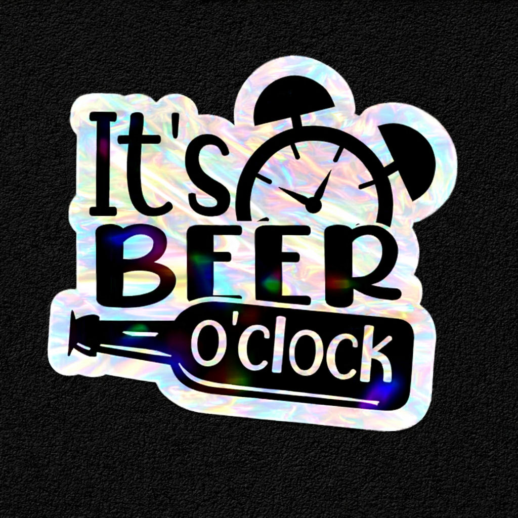 It's Beer O'Clock Collection Vinyl Sticker