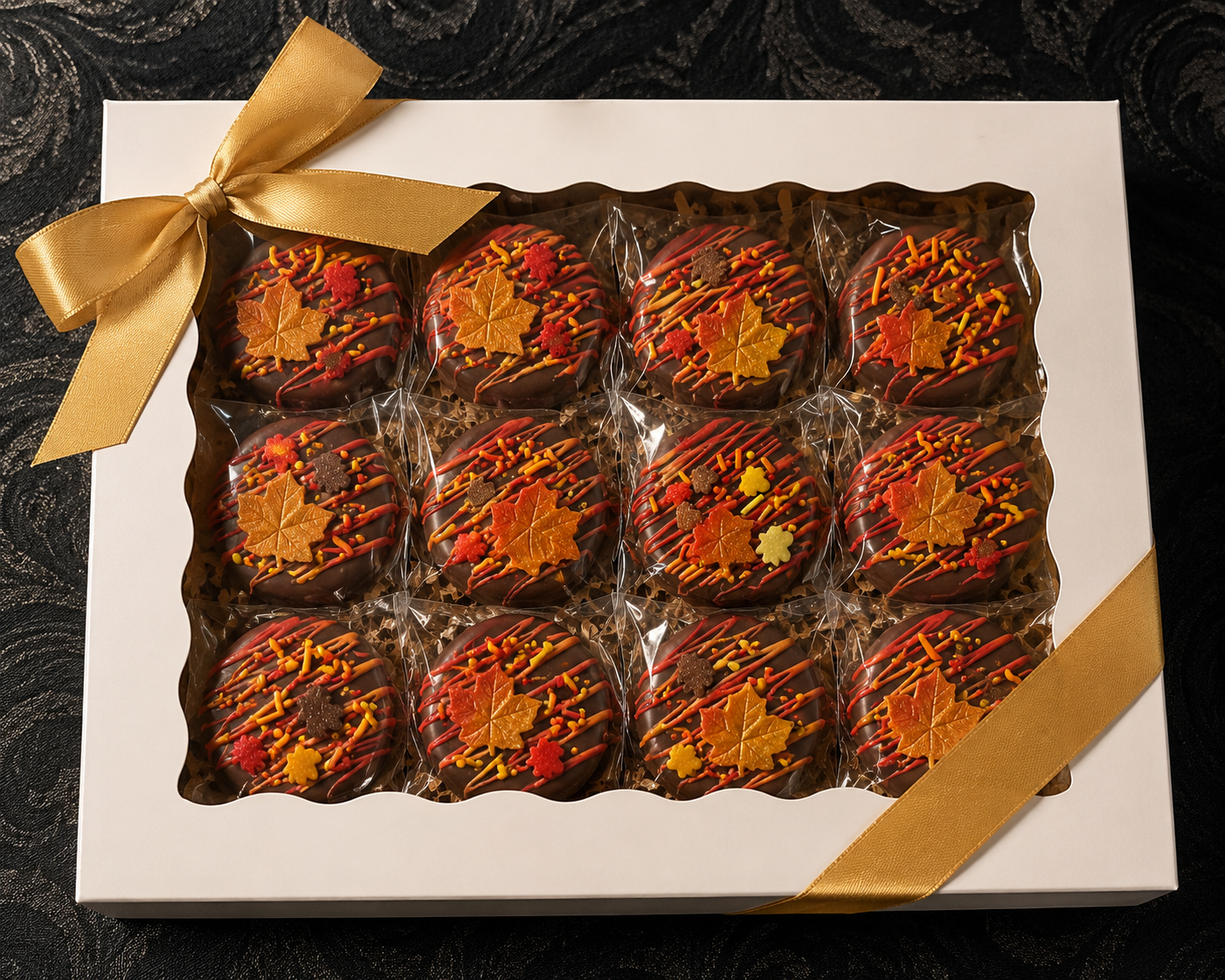 Fall Chocolate Coated Oreos