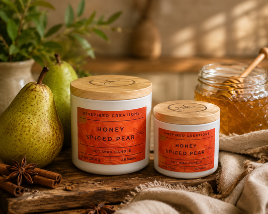 Soy Candle- Honey Spiced Pear