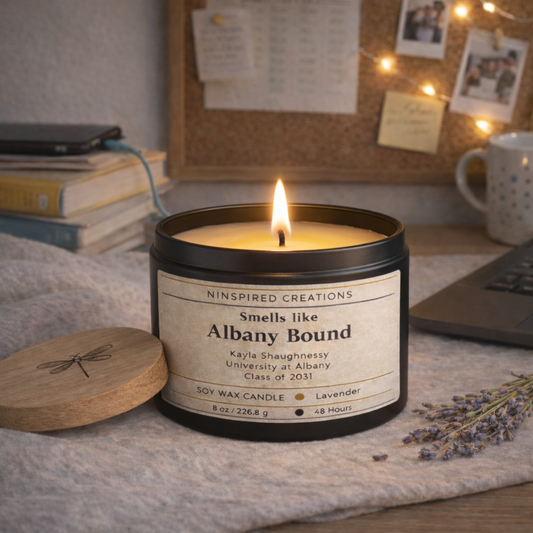 College Commitment - Personalized Soy Candle