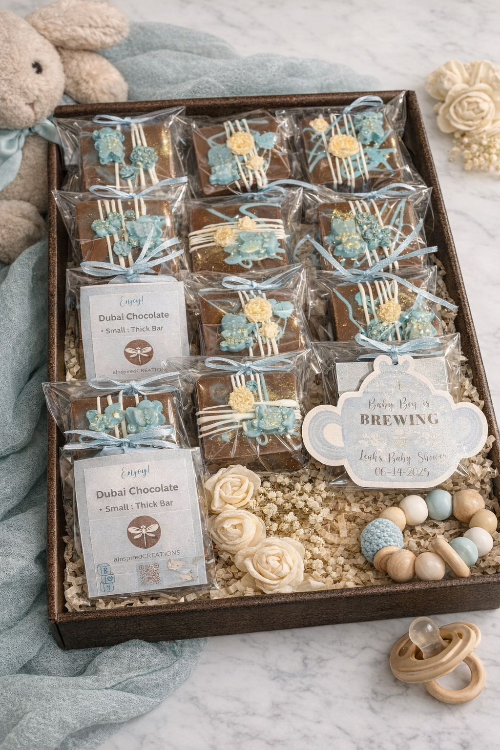 Dubai Chocolate Bars- Party Favors -Minimum of 8