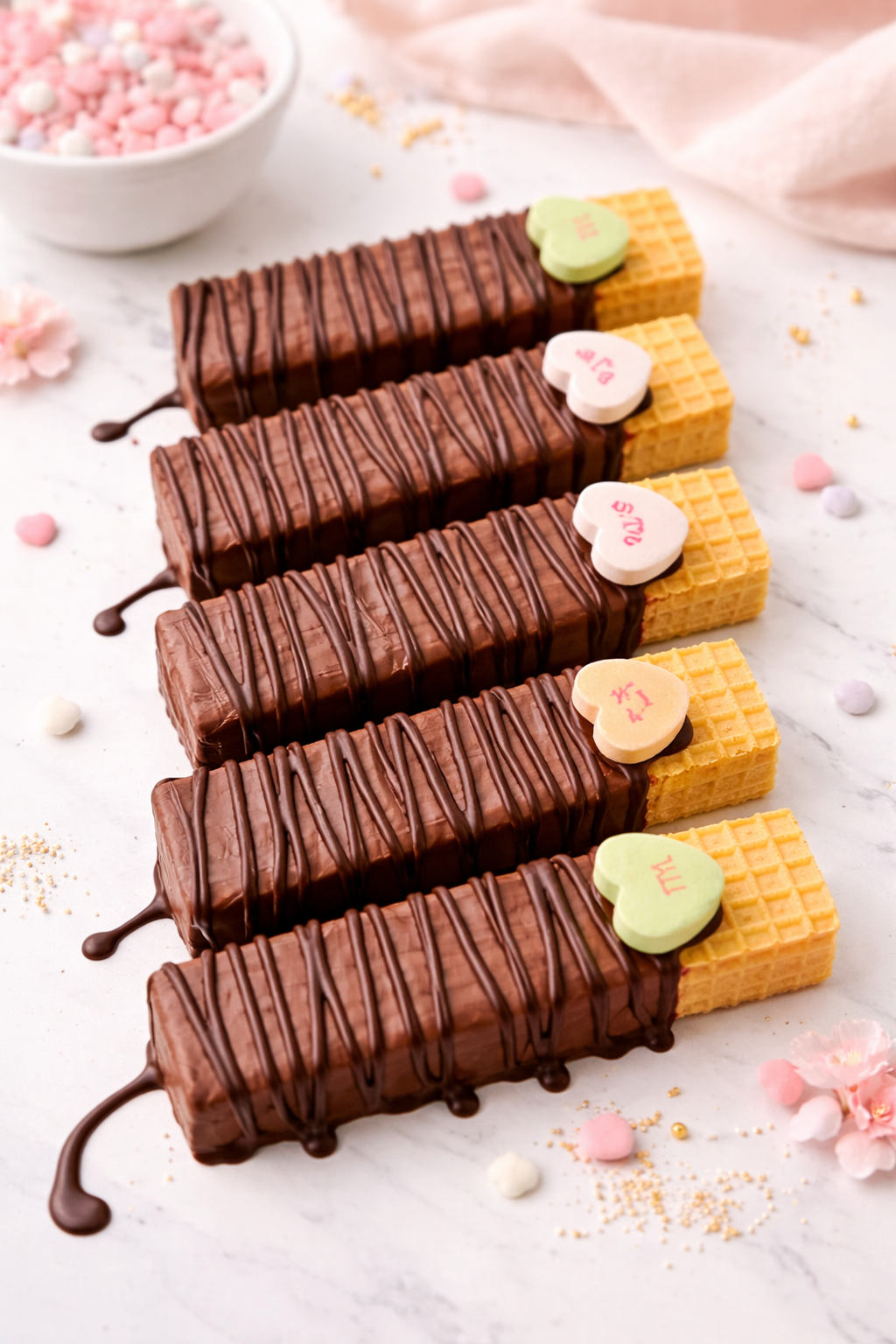 Chocolate Dipped Wafer Cookies