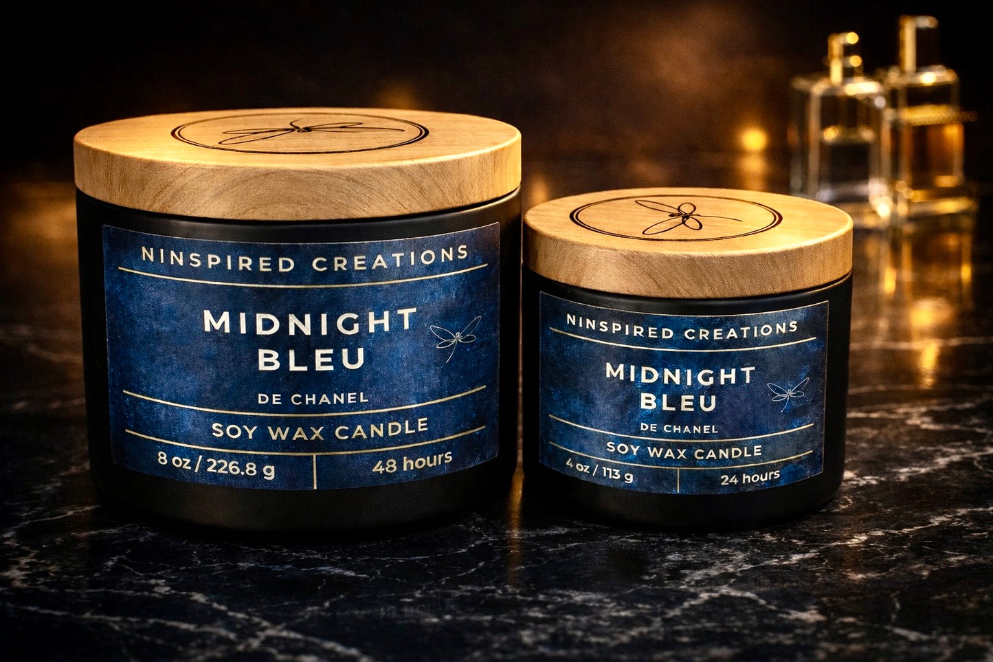 Soy Candle- Midnight Bleu