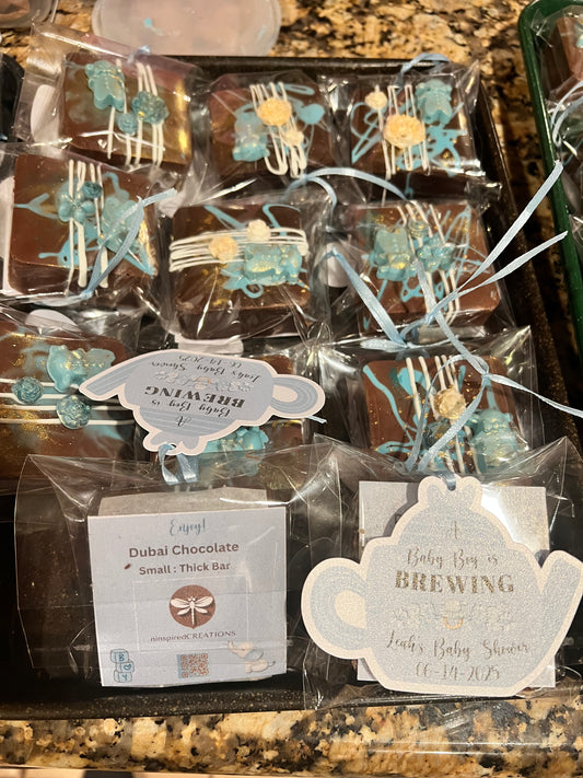 Dubai Chocolate Bars- Party Favors -Minimum of 8