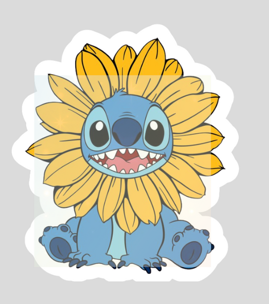 Sunflower Stitch - Waterproof Vinyl Sticker