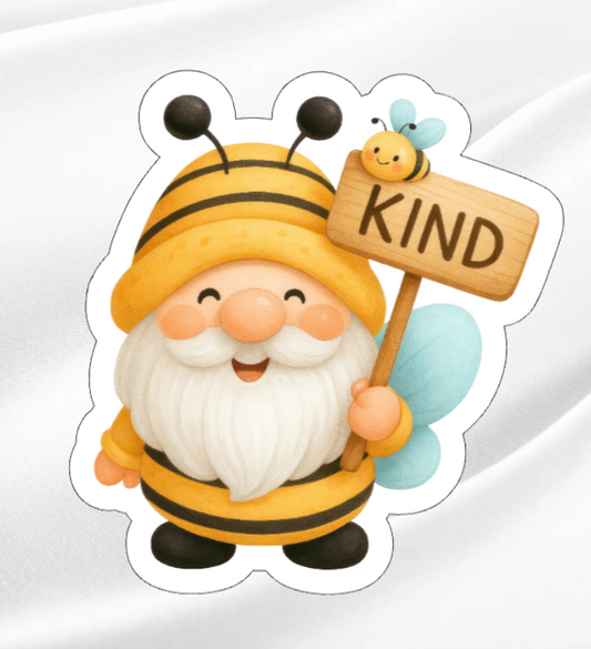 Bee Kind-  Waterproof Vinyl Sticker