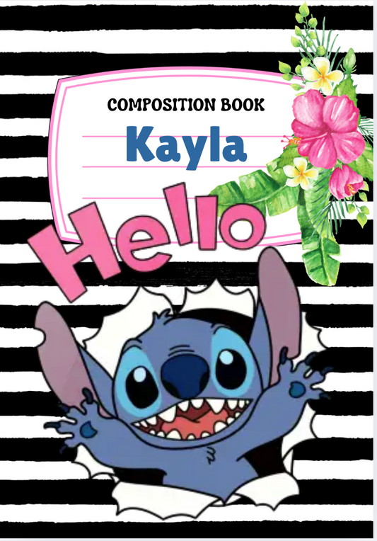 Hello Stitich Composition Notebooks (Personalized)