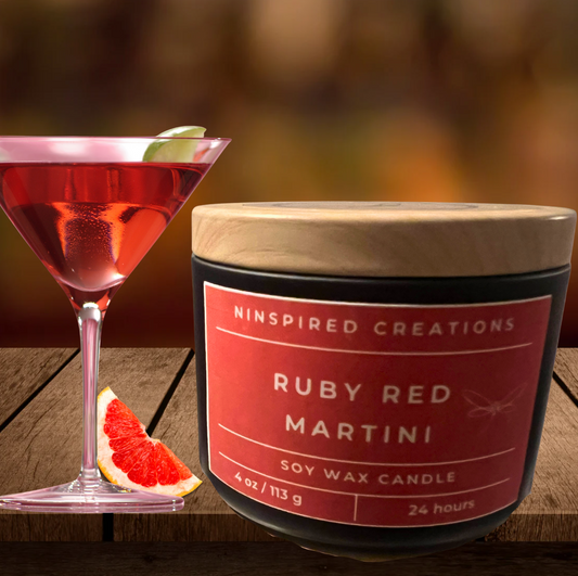 Soy Candle- Ruby Red Martini